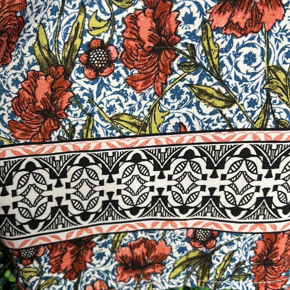 Alter'd State Floral Smocked Off Shoulder Romper shorts size S long sleeve lined - Picture 2 of 8
